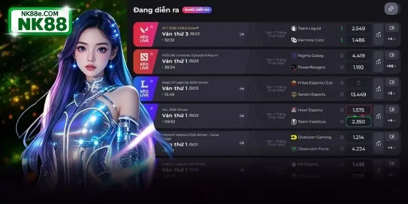 Esport NK88 là thiên đường thể thao điện tử
