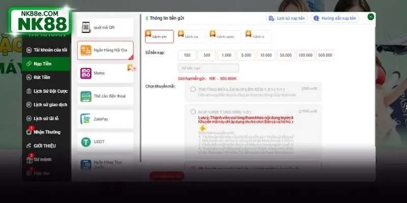 Lưu ý quan trọng khi thao tác gửi vốn